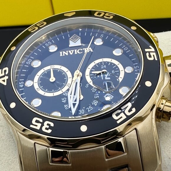 invicta Other - NEW Invicta Men's Pro Diver Scuba Chronograph Stainless Steel Black Dial Watch!!